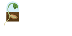 Ernst Seeds 60th year logo in white.